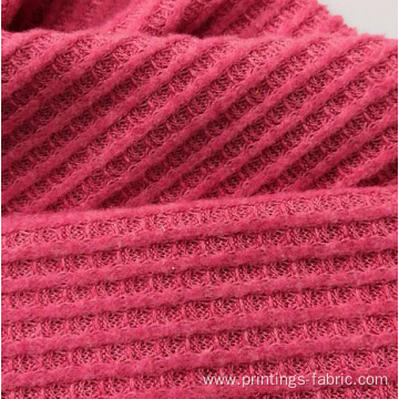 polyester rayon waffle jacquard knitting fabric